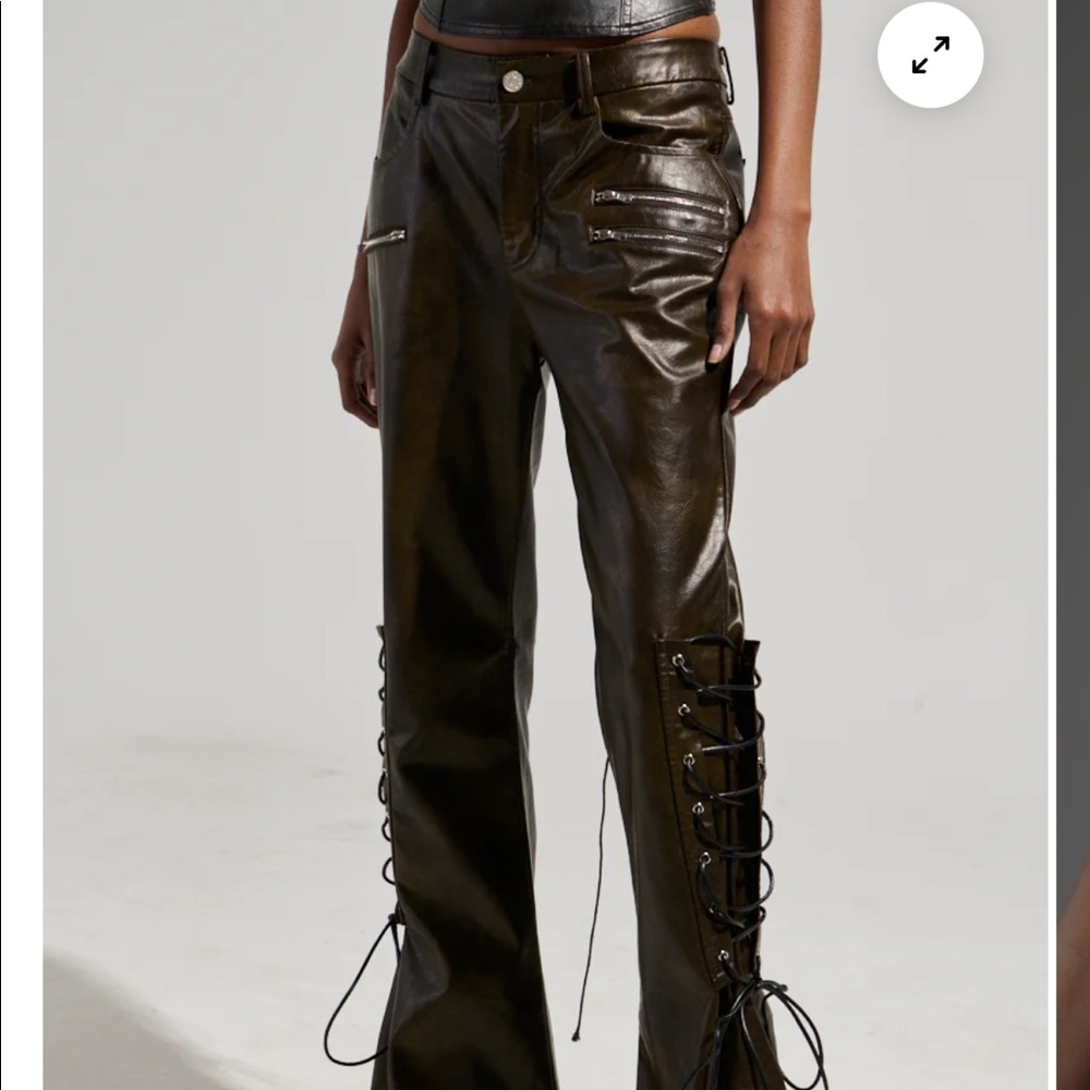 Paige Faux Leather Pants - AKIRA